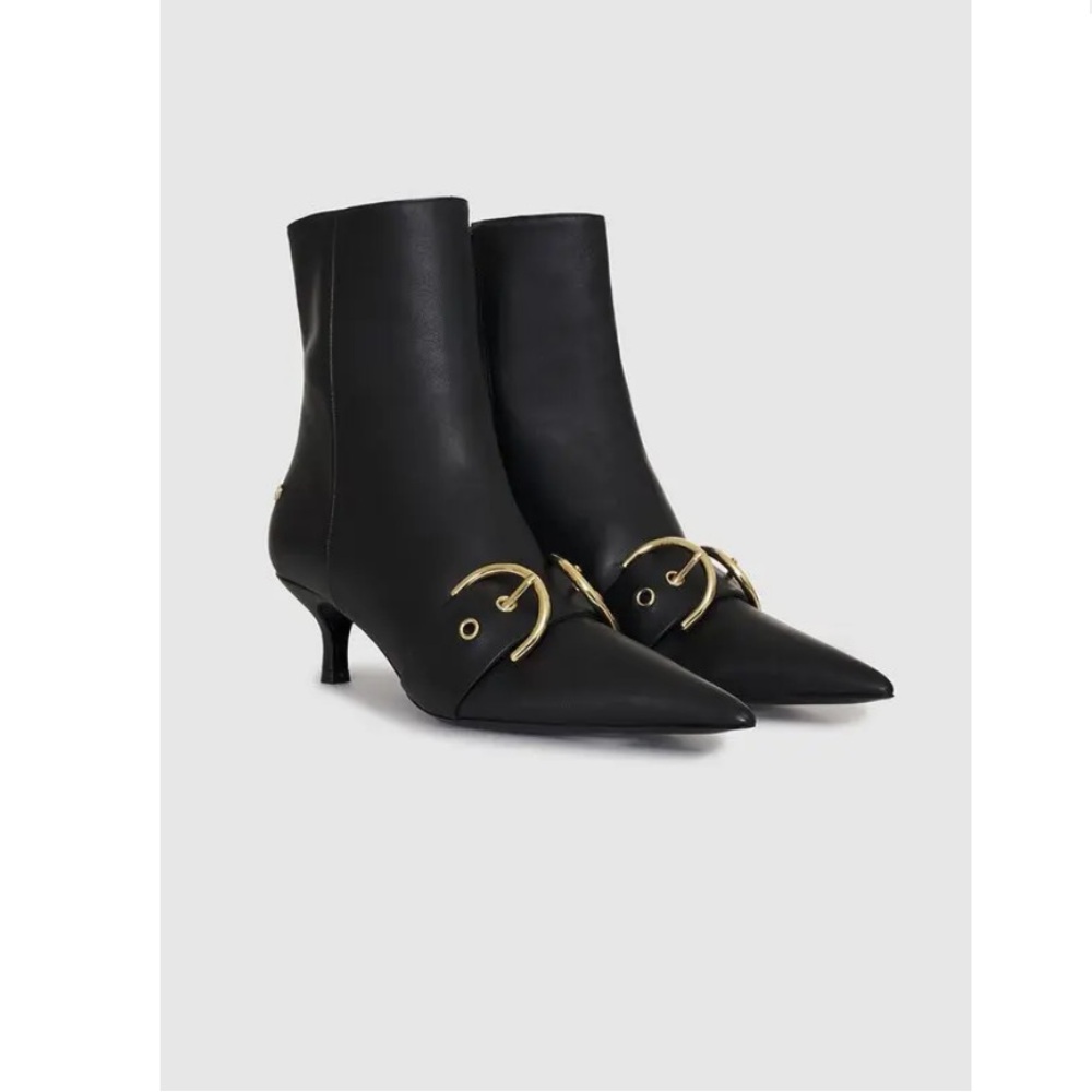 Anine Bing Zoe Boots - black leather, size 37